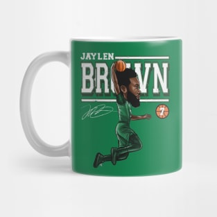 Jaylen Brown Boston Cartoon Mug